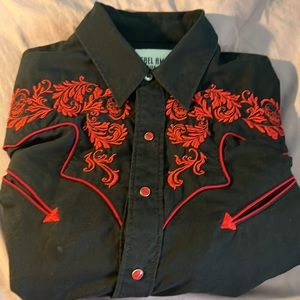 Rafael Amaya Western Style Men' s Western Shirt-084CA01